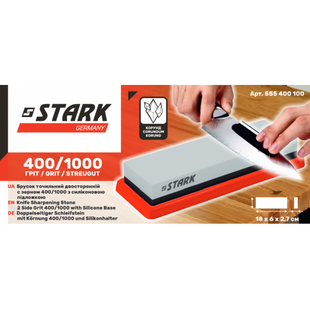 Брусок точильний двосторонній STARK 400/1000 555400100 фото