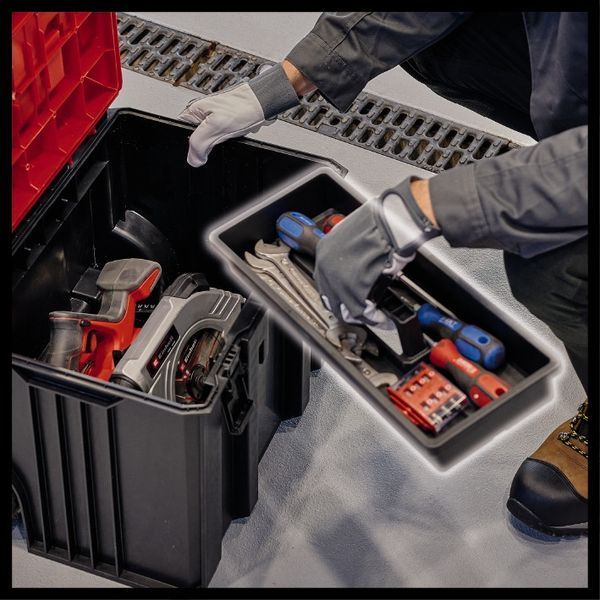 Пластиковий кейс Einhell E-Case L з колесами (4540014) 1799053245 фото