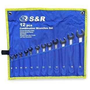 Набір комбінованих ключів S&R 12 шт. 8-22 мм 21255 фото