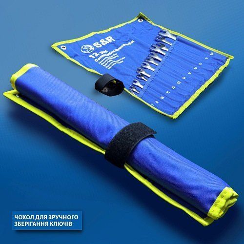 Набір комбінованих ключів S&R 12 шт. 8-22 мм 21255 фото