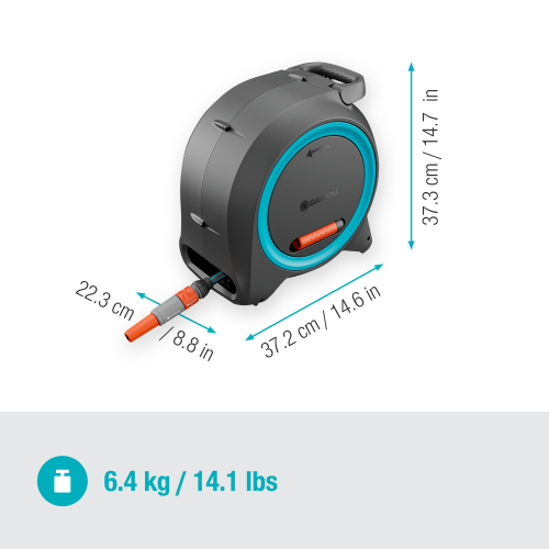 Котушка Gardena Dual Hose Box настінна та наземна 11 мм 25 м 24858 фото