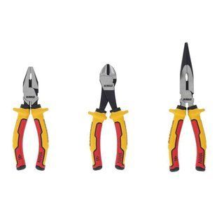 Набір з трьох шарнірно-губцевих інструментів LASER HARDENED VDE 1000V DeWALT DWHT82811-0 DWHT82811-0 фото
