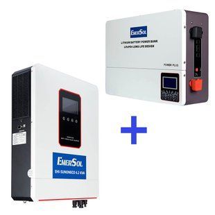 Інвертор гібридний EnerSol EHI-SUNONECO6.2KW+EB-SK-51.2V100Ah EHI-SUNONECO6.2KW+EB-SK-51.2V100Ah фото