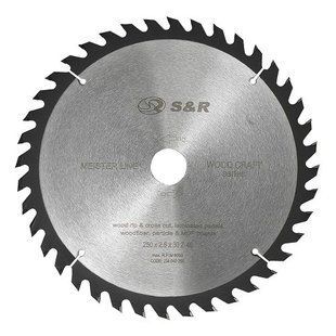 Диск пиляльний S & R Meister Wood Craft 305x30x2,4 мм 40 зуб 16786 фото