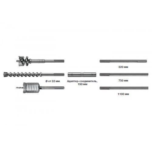 Подовжувач S & R 320 для перфораторів з типом патрона SDS-max 10954 фото