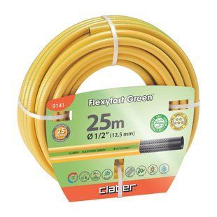 Шланг поливальний 1/2" 25м Flexyfort Green, жовтий з зел. полосою 83833 фото