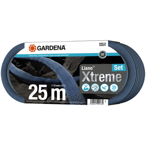 Шланг текстильний Gardena Liano Xtreme Set 13 мм 1/2" 25 м 18475-20.000.00 фото