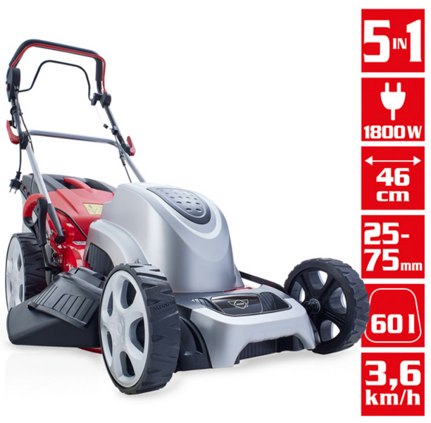 Газонокосарка електрична HECHT 1805 S 5 in 1 (безщітковий двигун) HECHT1805S5IN1 фото
