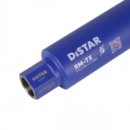 Алмазна коронка Distar DDS-W RM-TX 72x450 мм 1 1/4 UNC бетон 25496 фото