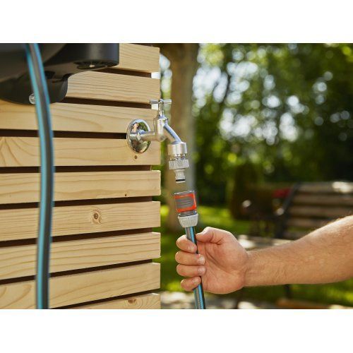 Котушка настінна Gardena RollUp M/L бірюзова + набір для поливу 25 м 24000 фото