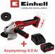 Шліфмашина кутова акумуляторна Einhell AXXIO 18/125 Q Kit 4.0 Ah (4431151K) 1962657191 фото 1