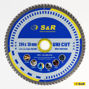 Диск пиляльний універсальний S&R UniCut Meister FWF 254х30х3 мм 24875 фото