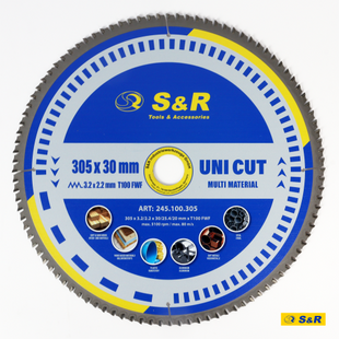 Диск пиляльний універсальний S&R UniCut Meister FWF 305х30х3,2 мм 24876 фото