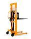 Штабелер гідравлічний 1000кг/1,6м, довж. вил 1,1м,рег. ширина вил, колір - жовтий 92034 фото 1